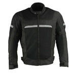Milwaukee Leather Men's Mesh & Nylon Combo Racer Jacket EX-STOCK Canada 