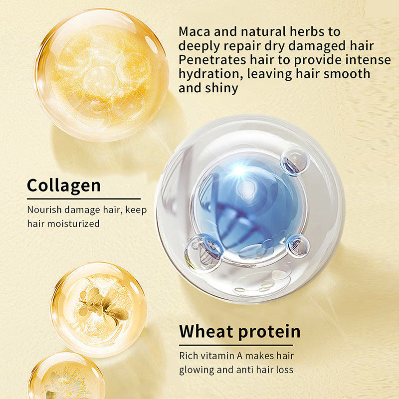 Moisturizing Collagen Hair Mask Hydrating Soft Nourishment Cream Deep Cleansing Hair Care Essential Oil EX-STOCK Canada 