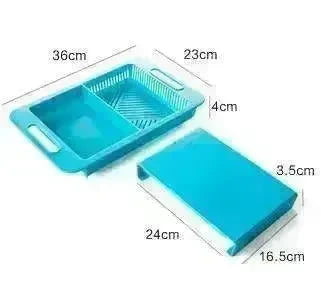 Multifunction Chopping Blocks Sinks Drain Basket Cutting Board Vegetable & Meat Kitchen Accessories - EX-STOCK CANADA