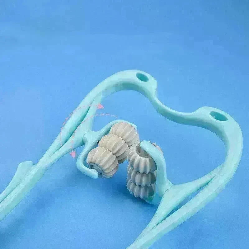 Multifunctional Manual Six-wheel Neck Massager Massage Relieve Roller Massage Tool - EX-STOCK CANADA