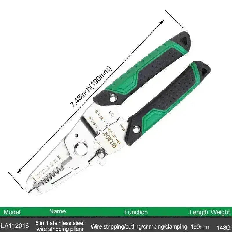 Multifunctional Stainless Steel + ABS 7 In 1 Optical Fiber Wire Stripper - EX-STOCK Canada