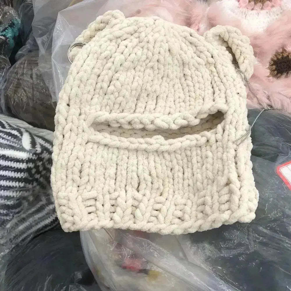 New Bear Ears Knitted Hat - EX-STOCK Canada