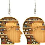 New Book Lovers Heart Librarian Earring - EX-STOCK Canada