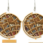 New Book Lovers Heart Librarian Earring - EX-STOCK Canada