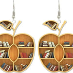 New Book Lovers Heart Librarian Earring - EX-STOCK Canada