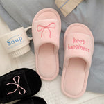 New Creative English Letters Ins Style Word Soft Flat Bottom Ladies Cotton Slippers EX-STOCK Canada 