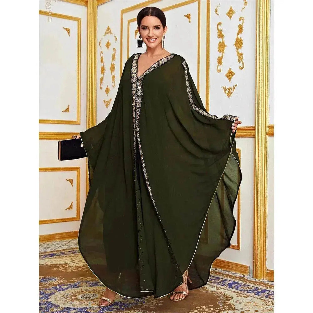 New Fashion Elegant Loose Arab Robe Dress - EX-STOCK Canada