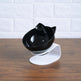 New Inclined Food Cat Ear Oblique Mouth Transparent Single Pet Bowl EX-STOCK Canada 