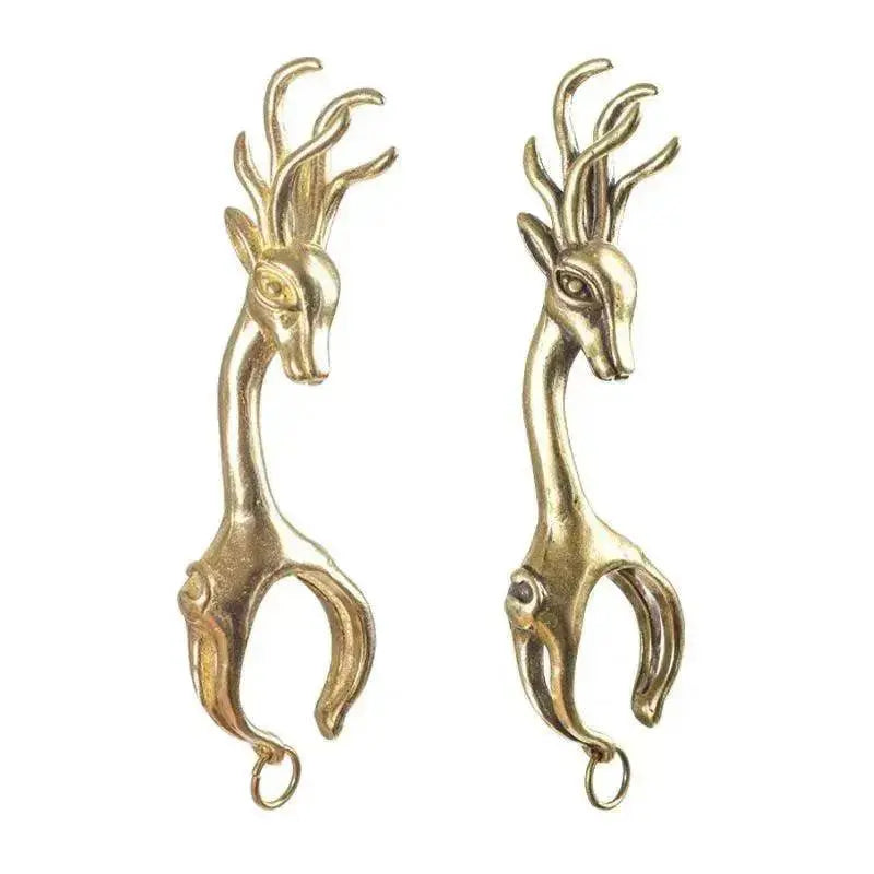 New Lucky Deer Anti-finger Smoked Yellow Release Finger Copper Ring - EX-STOCK Canada