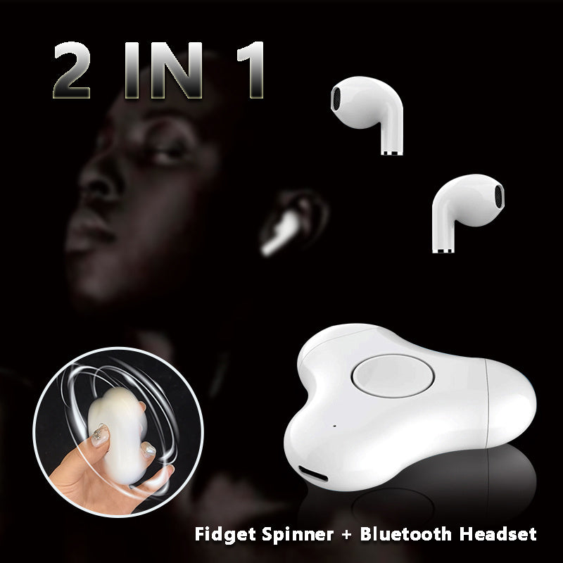 New Multi-Function Headset Fidget Spinner Bluetooth Fingertip Gyro In Ear Bluetooth Headset EX-STOCK Canada 