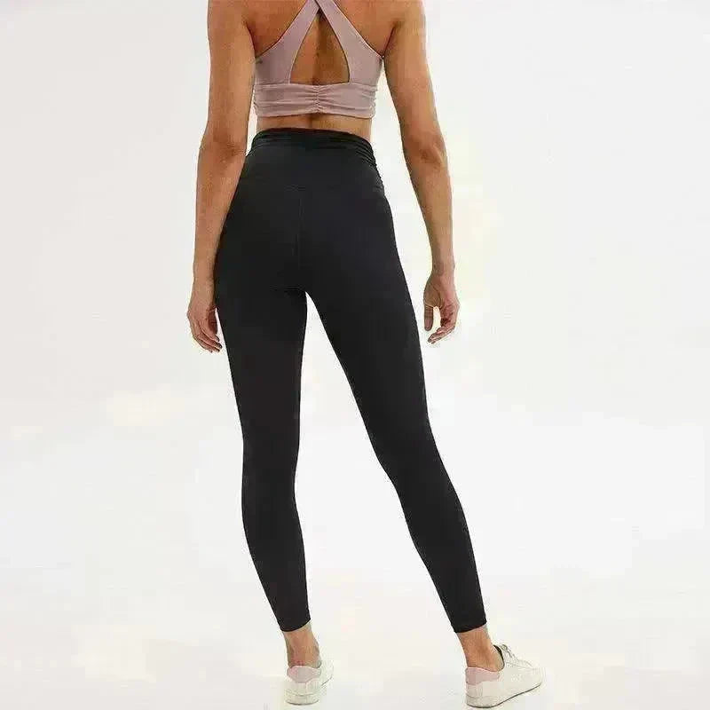 Nine-point legging yoga pants with straps - EX-STOCK CANADA