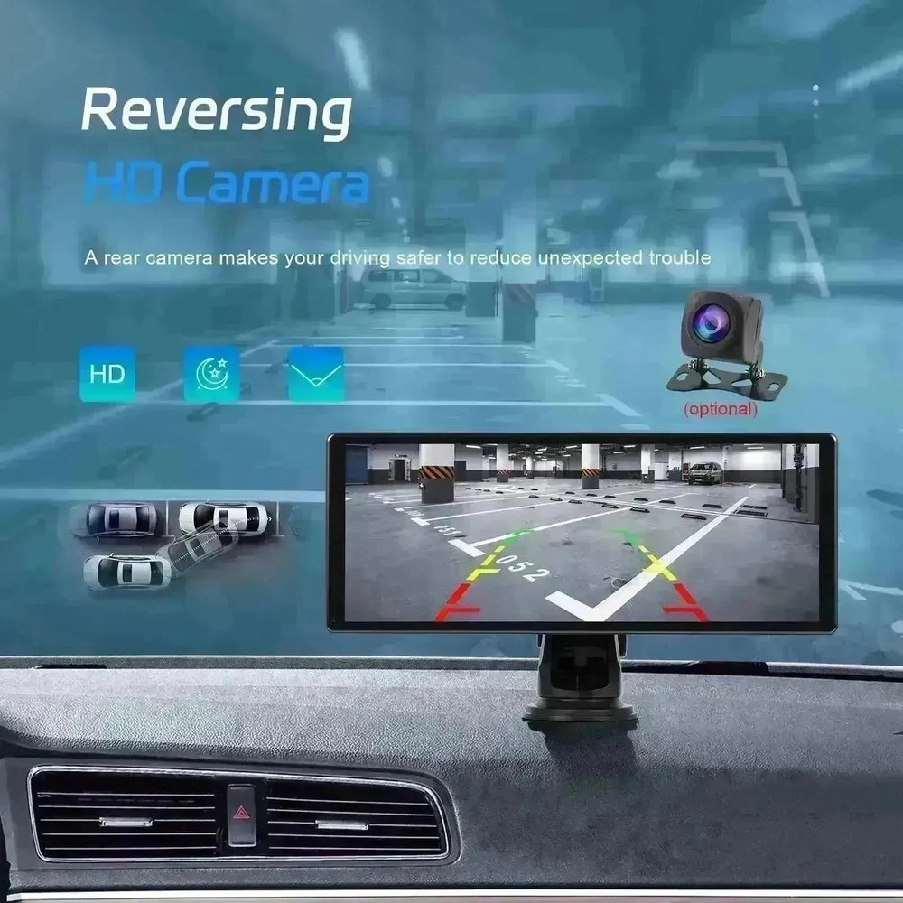 Smart Full Touch HD Android 130 PND WiFi Version2 Auto Play HD Screen Display Steering Wheel Control, Reversing Assistance Car Camera , Supports Wireless Bluetooth Connection and FM Transmitter - EX-STOCK CANADA