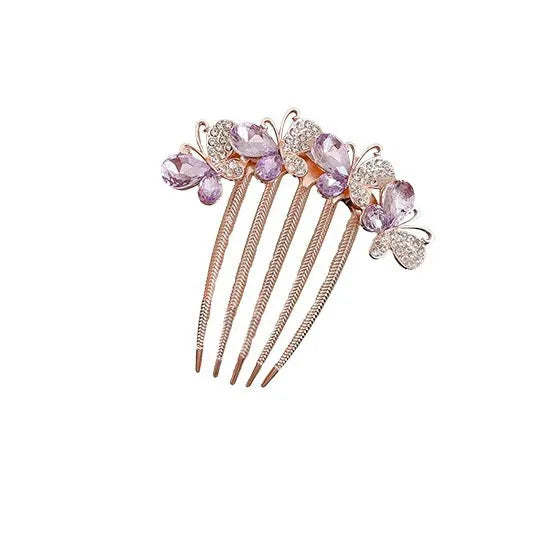 Butterfly  Rhinestone Barrette Clip - EX-STOCK CANADA