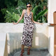 French Vest Printed Midi Floral Summer New Elegant Backless V-neck Halter Dress - EX-STOCK CANADA