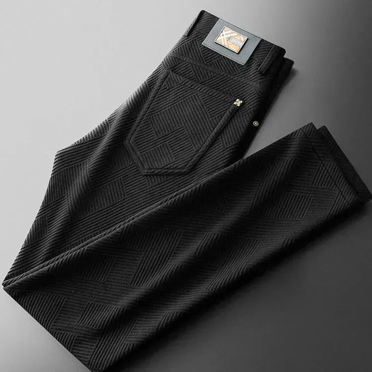 LOVI & VOUGE Autumn And Winter Jacquard Casual Pants trouser For Men - EX-STOCK CANADA