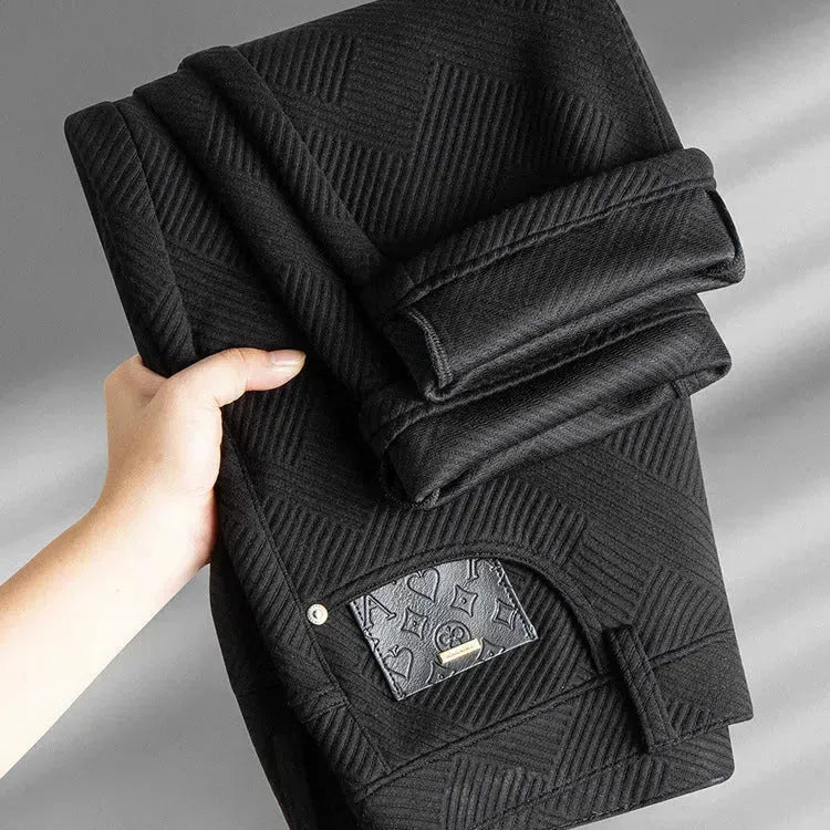 LOVI & VOUGE Autumn And Winter Jacquard Casual Pants trouser For Men - EX-STOCK CANADA