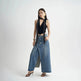 Washed Denim Front Split High-grade Jeans Skirt - EX-STOCK CANADA