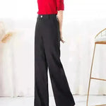 Fashion Summer informal de pantalones de pantalón de la llaza alta de la cintura para mujeres