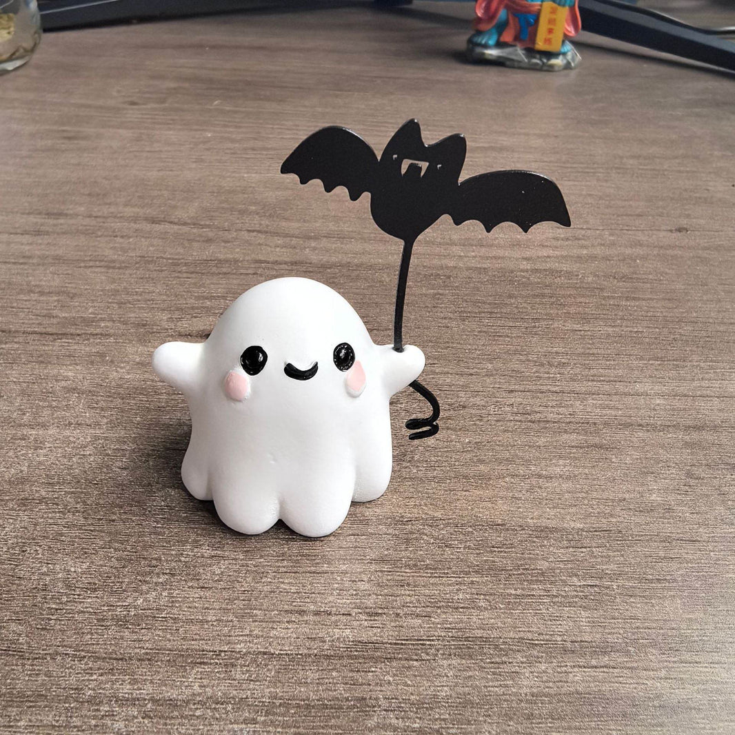 Mini Ghost Walking Dog Statue Halloween Decoration EX-STOCK