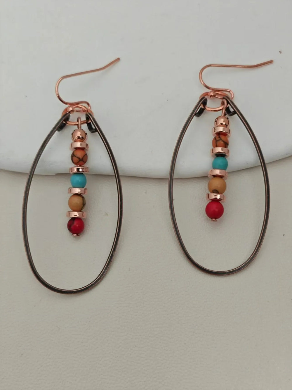 Turquoise Beaded Bohemian Vintage Earrings - EX-STOCK CANADA