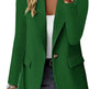 Fashion Casual Women Blazer Long-sleeved Solid Color Casual Cardigan Small Suit Jacket For Women Elegant Office Lady Outerwear - EX-STOCK CANADA