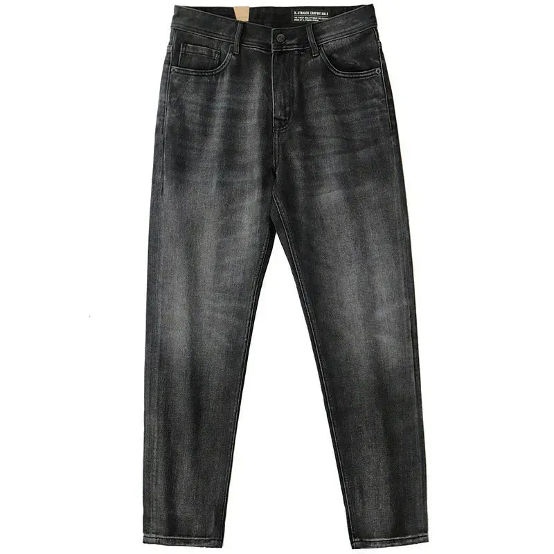 Denim Cotton Men's Heavy Black Washed Denim Jeans Pant trouser - EX-STOCK CANADA