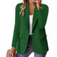 Fashion Casual Women Blazer Long-sleeved Solid Color Casual Cardigan Small Suit Jacket For Women Elegant Office Lady Outerwear - EX-STOCK CANADA