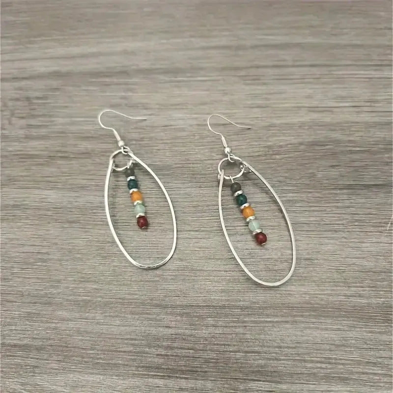 Turquoise Beaded Bohemian Vintage Earrings - EX-STOCK CANADA