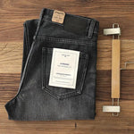 Denim Cotton Men's Heavy Black Washed Denim Jeans Pant trouser - EX-STOCK CANADA