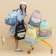 New Student Schoolbag Colorful Contrast Color Schoolbag EX-STOCK