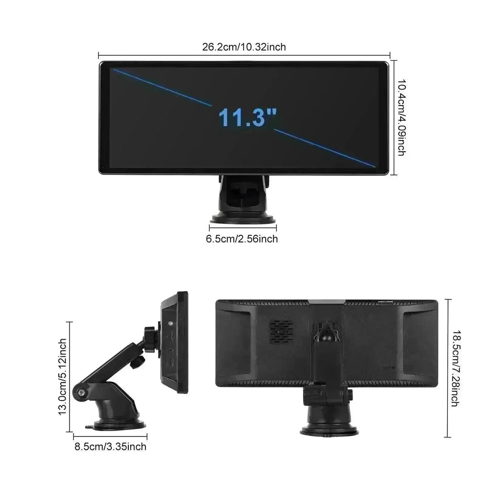 Smart Full Touch HD Android 130 PND WiFi Version2 Auto Play HD Screen Display Steering Wheel Control, Reversing Assistance Car Camera , Supports Wireless Bluetooth Connection and FM Transmitter - EX-STOCK CANADA