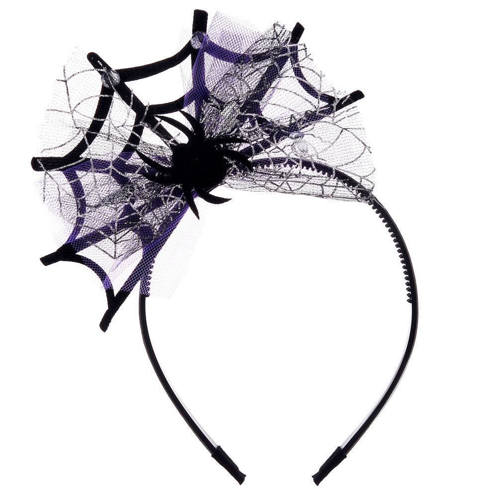 Lace Spider Web Hair-hoop Headband Halloween Ghost Festival EX-STOCK
