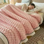 Coral Flannel Winter Thicken Thermal Cover Blanket - EX-STOCK CANADA