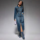 Ladies New Fashion Personality Denim Long Dress - EX-STOCK CANADA