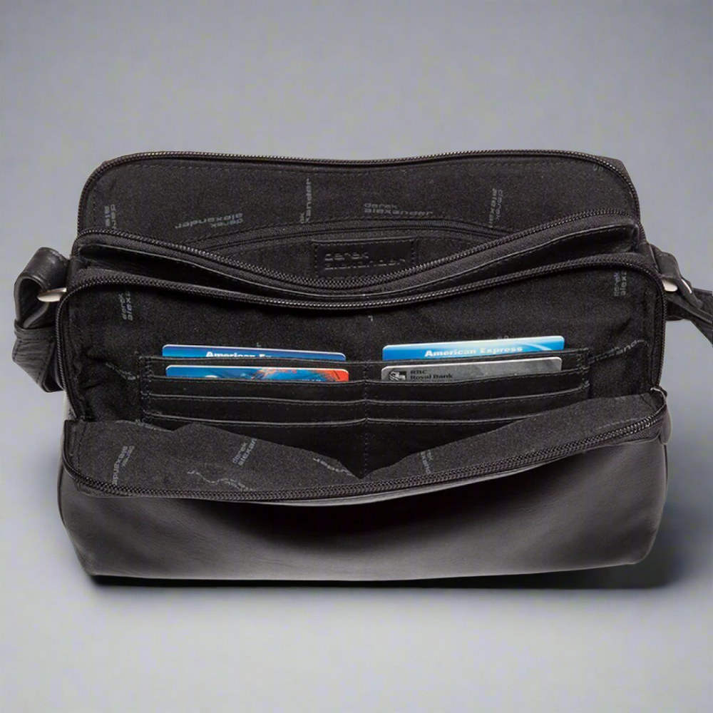 Derek Alexander Leather Crossbody Bag EX-STOCK Canada 
