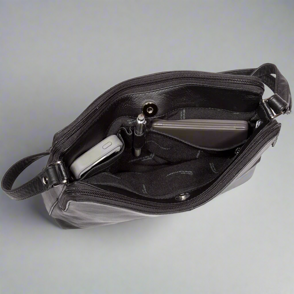 Derek Alexander Leather Crossbody Bag EX-STOCK Canada 