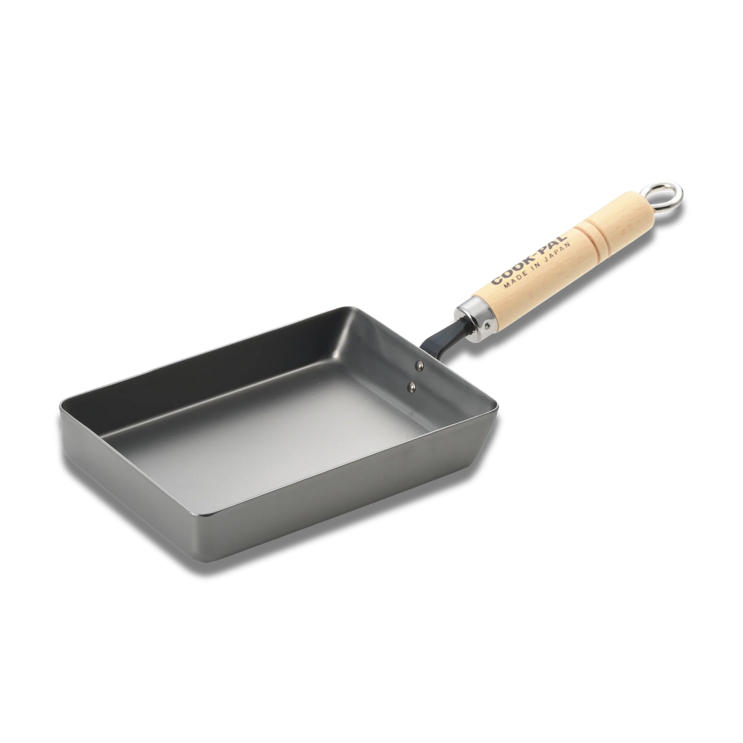 Yoshikawa Cook-Pal Ren Rolled Egg/Omelet  Pan (Medium) – Nitrided Carbon Steel, Made in Japan 