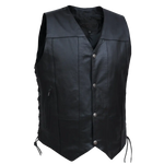 Open Road Men's 10 Pocket Leather Vest EX-STOCK Canada 