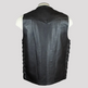 Open Road Men's 10 Pocket Leather Vest 