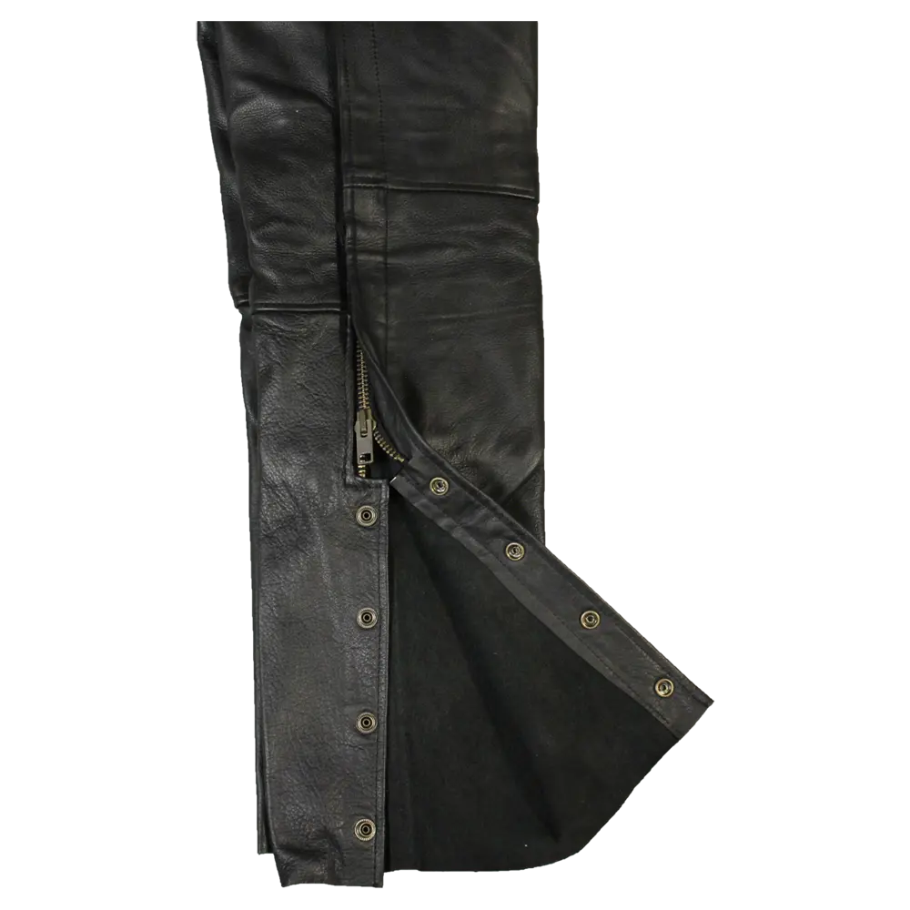 Open Road Men's 2 Pocket Premium Leather Chaps EX-STOCK Canada 