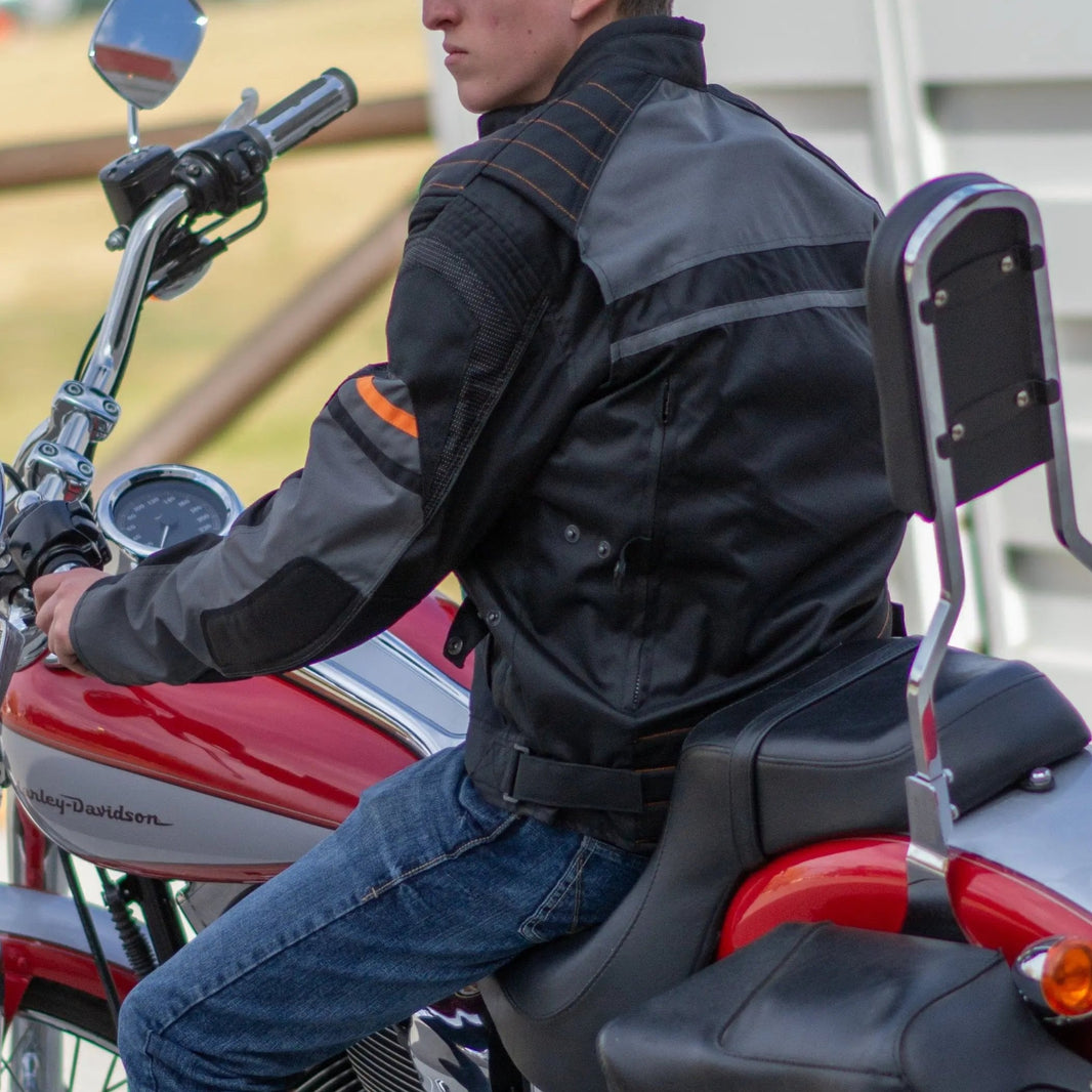Open Road Men's Armored Textile Motorcycle Jacket EX-STOCK Canada 
