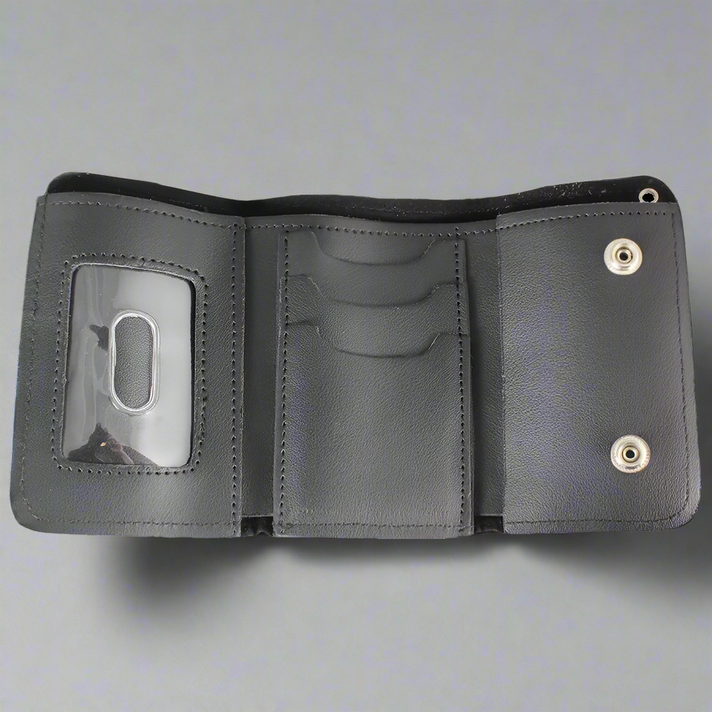 Open Road Men's Chrome Plated Chain Leather Wallet EX-STOCK Canada 