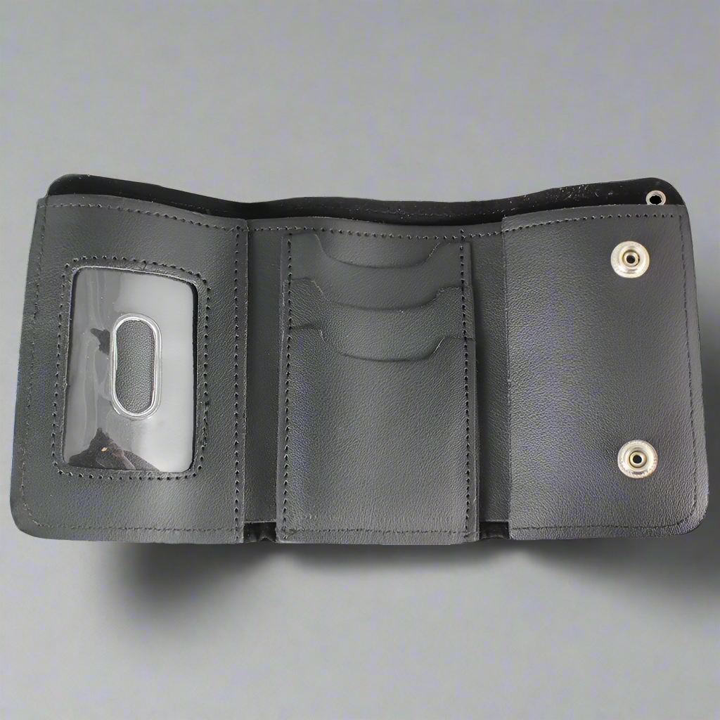 Open Road Men's Chrome Plated Chain Leather Wallet EX-STOCK Canada 