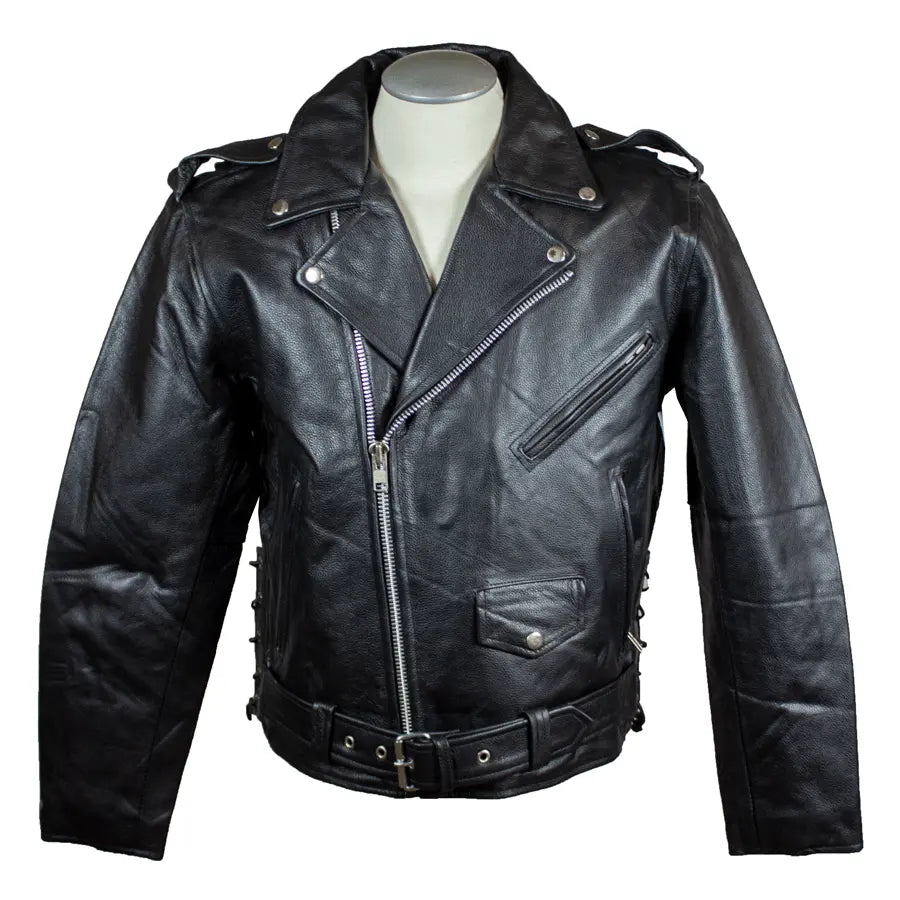 Open Road Men's Classic Leather Motorcycle Jacket EX-STOCK Canada 