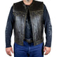 Open Road Men's Distressed Leather Club Vest EX-STOCK Canada 