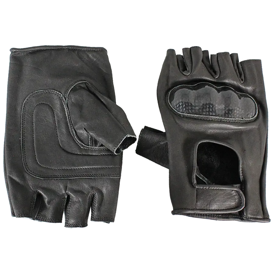Gants de moto en cuir sans doigts pour homme Open RoadEX-STOCK Canada 