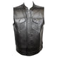 Open Road Men's Flannel Lined Leather Club Vest EX-STOCK Canada 