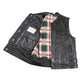 Open Road Men's Flannel Lined Leather Club Vest EX-STOCK Canada 