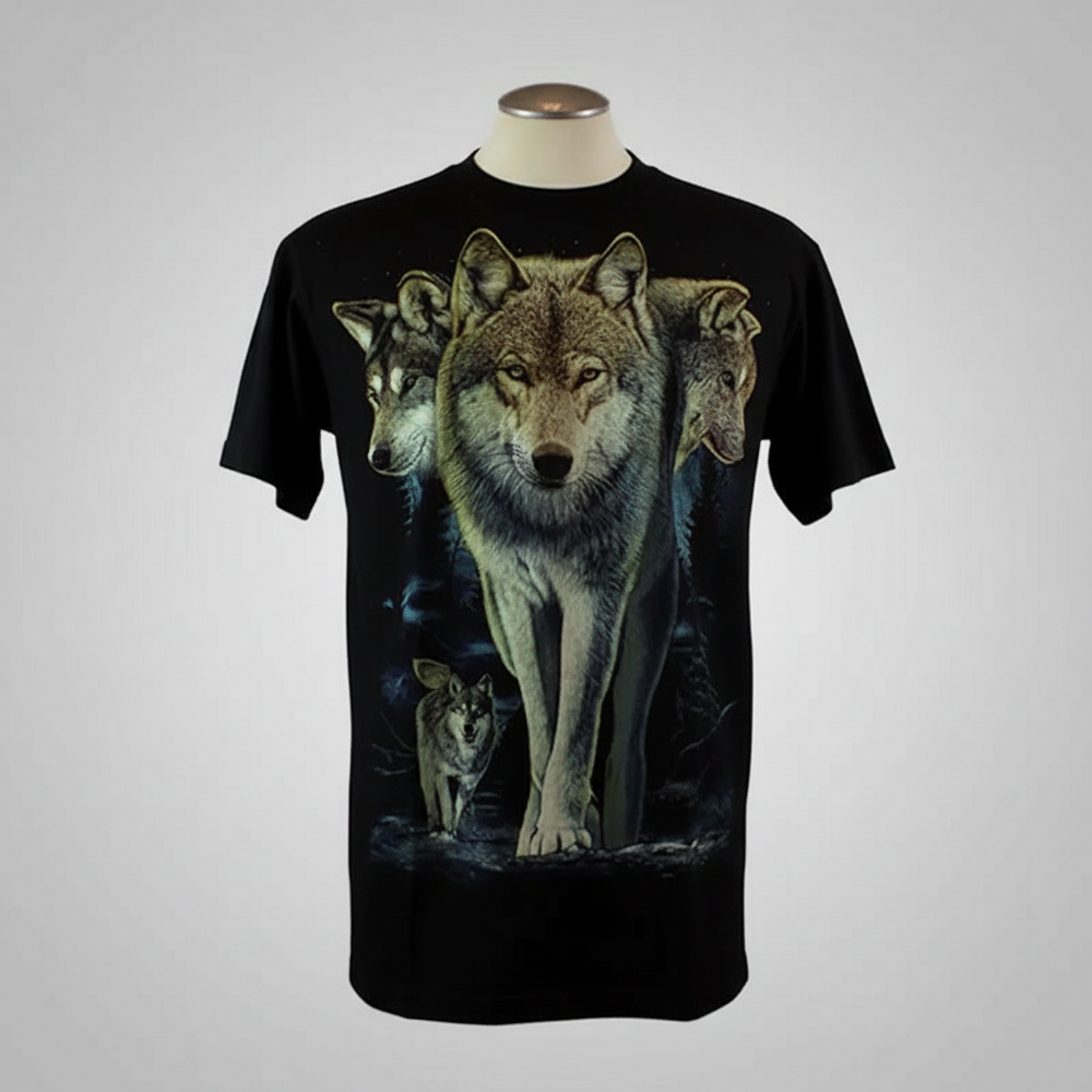 BOL/Open Road Men's Glow In The Dark Wolf T-Shirt 