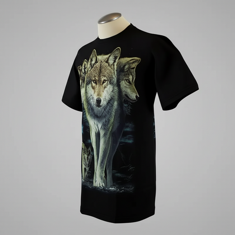 BOL/Open Road Men's Glow In The Dark Wolf T-Shirt 